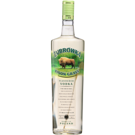 Vodka Bison Grass mit Grashalm
