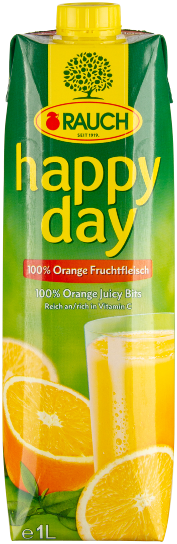 Happy Day Orangensaft 100% mit Fruchtfleisch