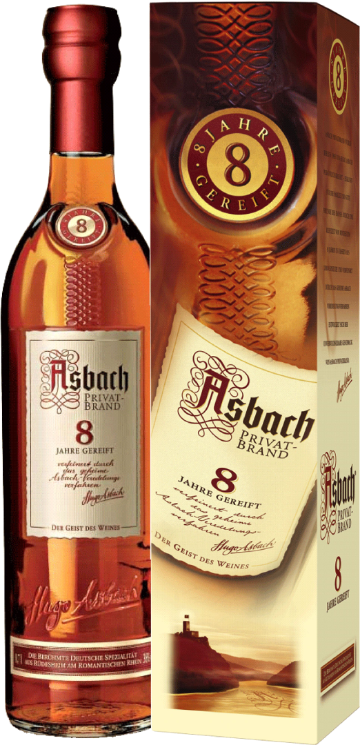 8 Jahre Privatbrand Weinbrand im Geschenkkarton
