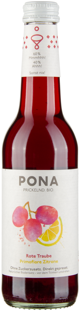 Rote Traube Primofiore Zitrone Prickelnd bio