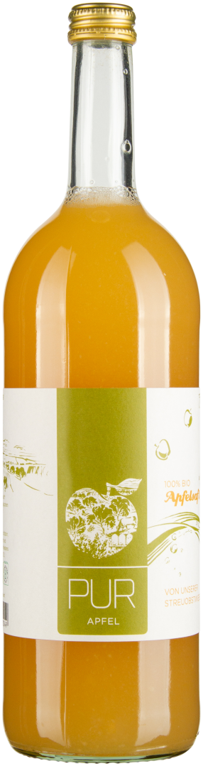 Apfelsaft von der Streuobstwiese bio
